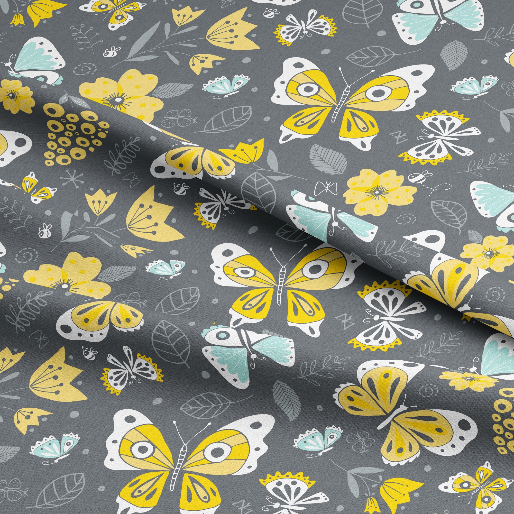 Camelot Fabrics Iron Flutter Buzz on the Wing Cotton Fabric